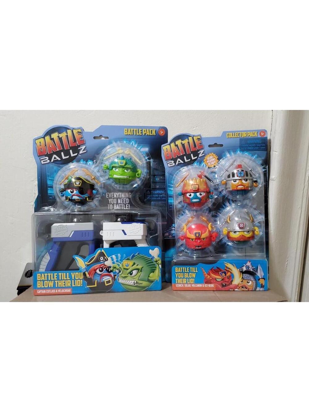 Battle Ballz Ultimate Toy Lot 6 Warriors Battle Pack Collector Pack w/ Joysticks